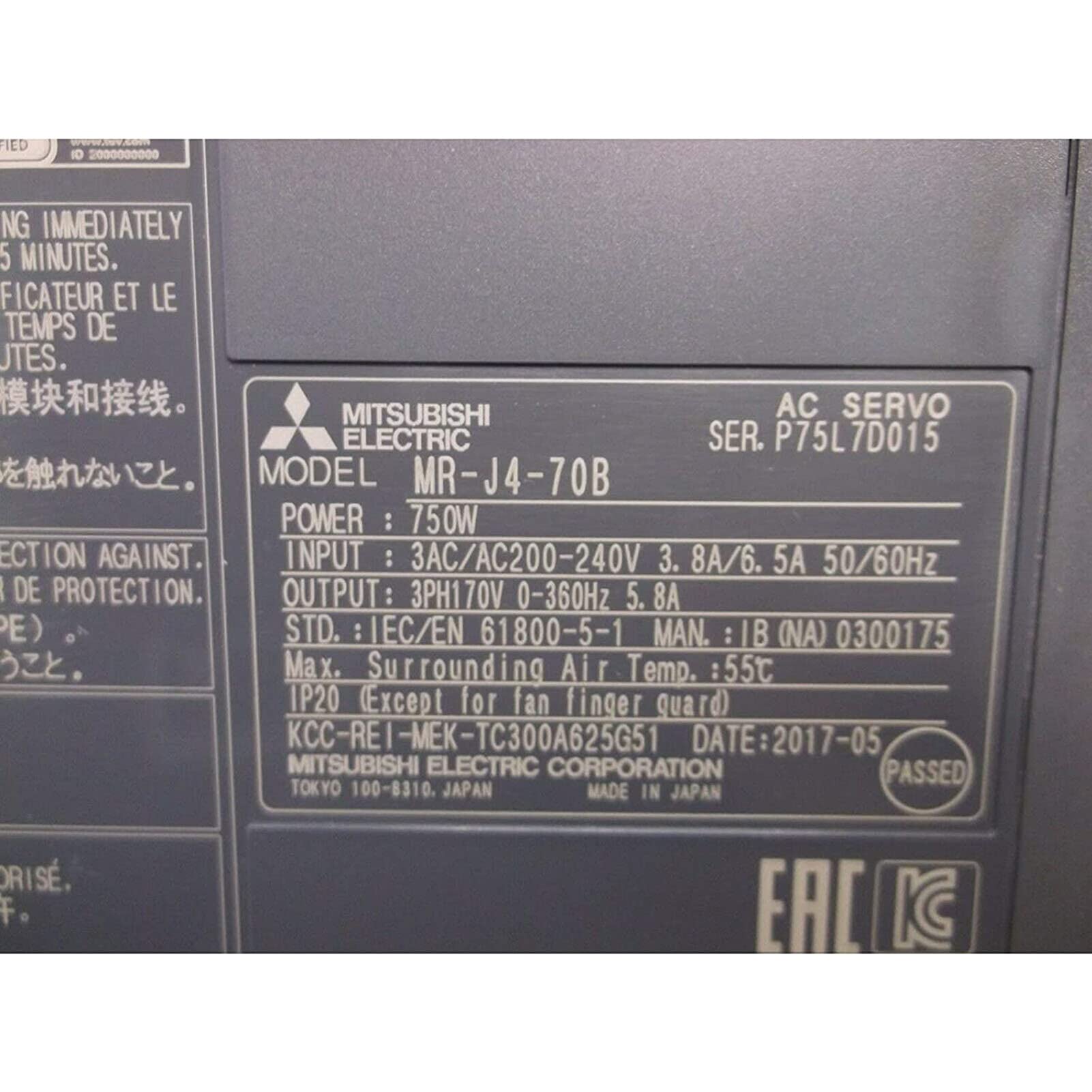 三菱電機 MR-J4-70B 三菱（MITSUBISHI） MR-J4-70B Mitsubishi Servo amplifier : 八重洲堂